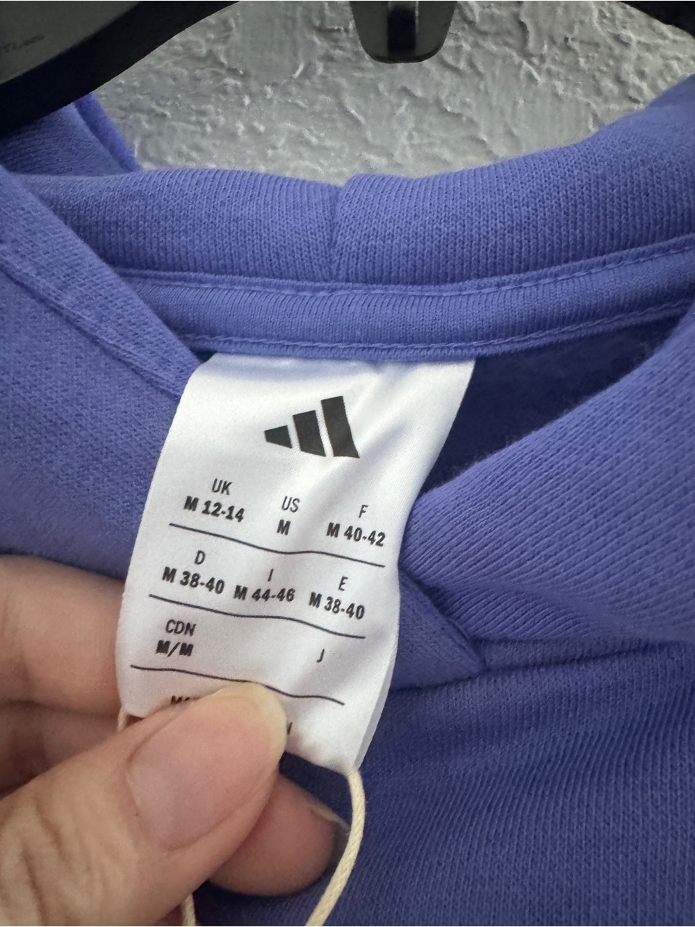 NWT adidas Women's ALL SZN Fleece Boyfriend Hoodie sz M in semi cobalt blue - Picture 7 of 9